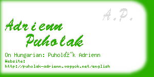 adrienn puholak business card